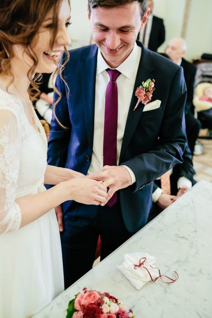 Standesamtliche Trauung Ringtausch im Residenzmuseum Celle