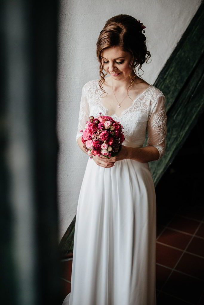 Braut Pose im Residenzmuseum Celle