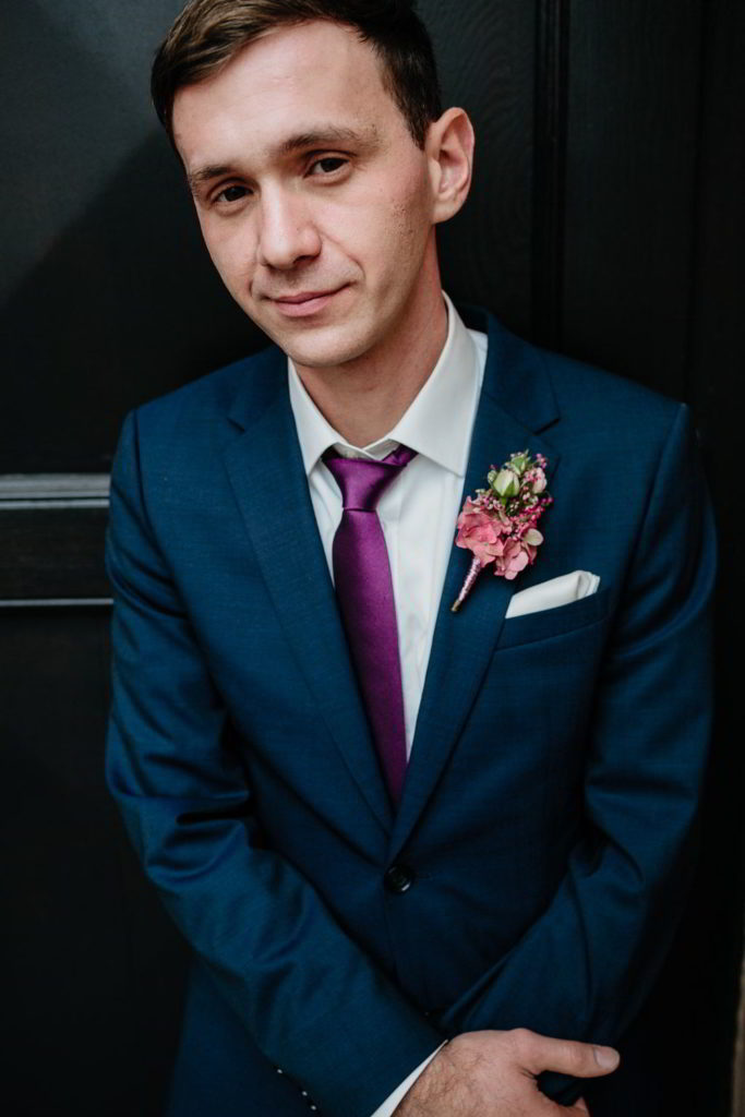 Bräutigam Pose im Residenzmuseum Celle