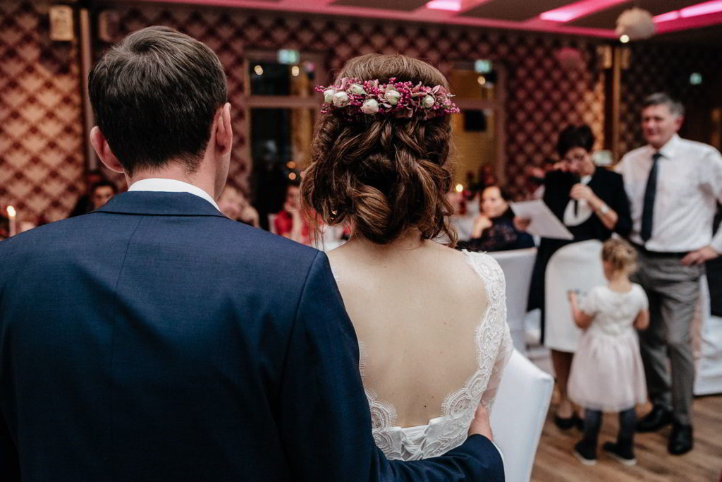 Brautpaar im Restauraunt zur Heideblüte Hambühren