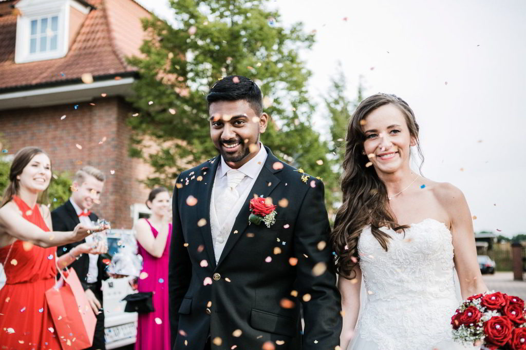 Brautpaar Empfang im Hotel Hennies Hannover