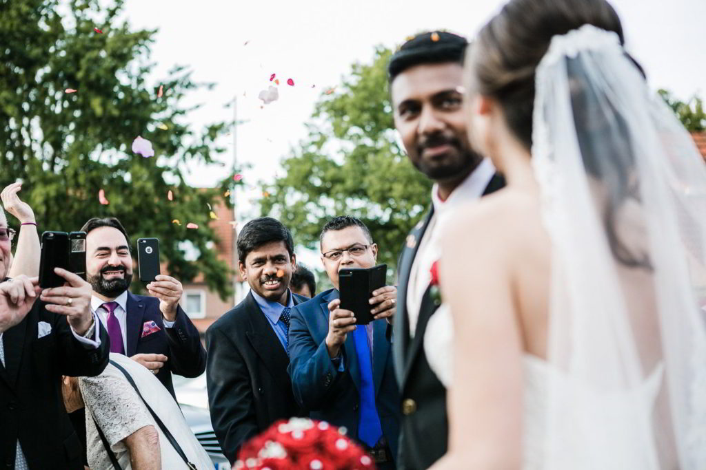 Brautpaar Empfang im Hotel Hennies Hannover