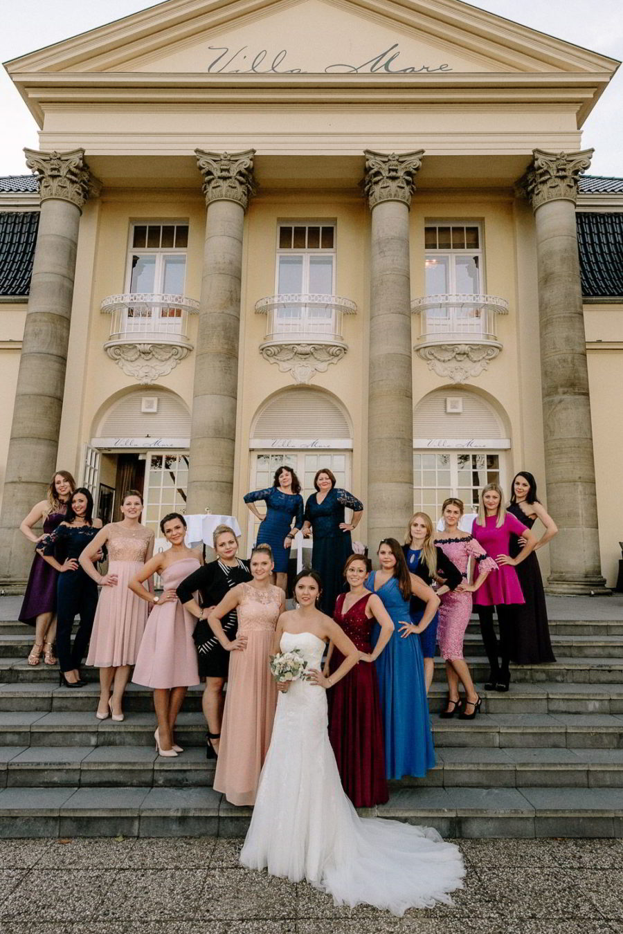 Gruppenfoto Frauen Braut